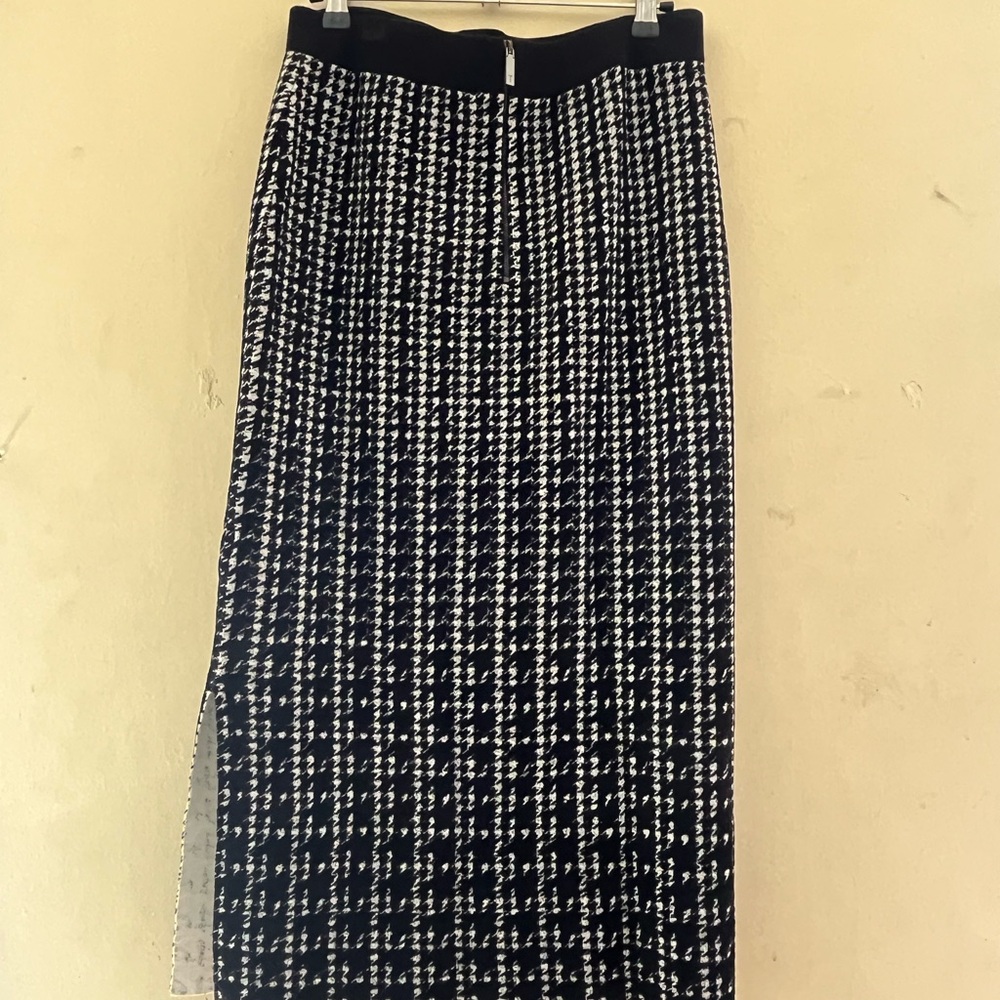 Ted Baker Black and White Houndstooth Skirt